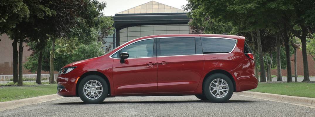 2026 Chrysler Grand Caravan parked on gravel pavement