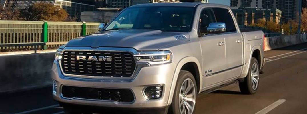 2026 Ram 1500 Laramie driving down road