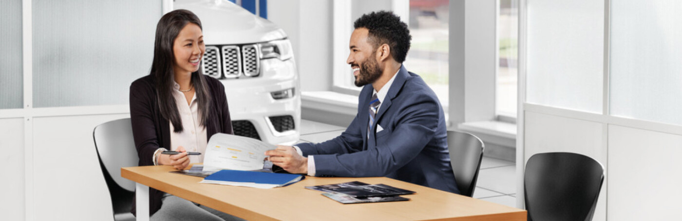 People looking over paper work