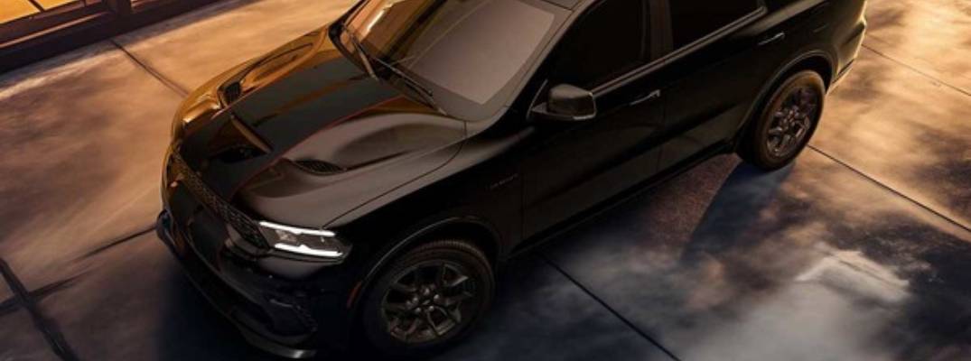 2026 dodge durango in black outdoors