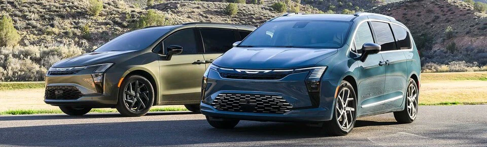 2027 Chrysler Pacifica vans parked outdoors